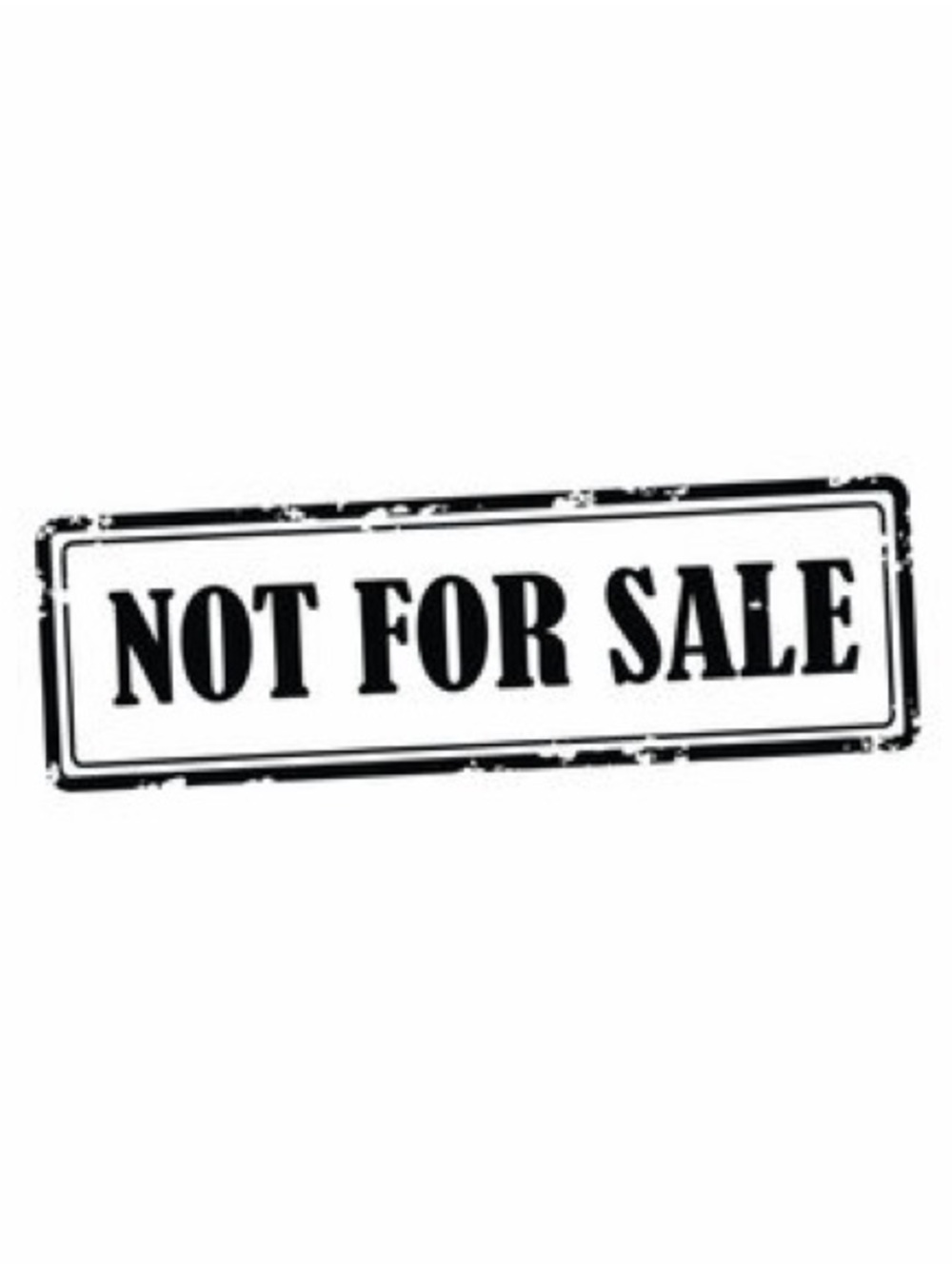 NOT FOR SALE